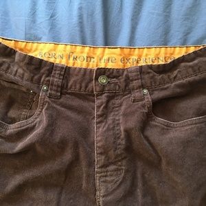 Prana Men's Corduroy Pants - Dark Brown Cords